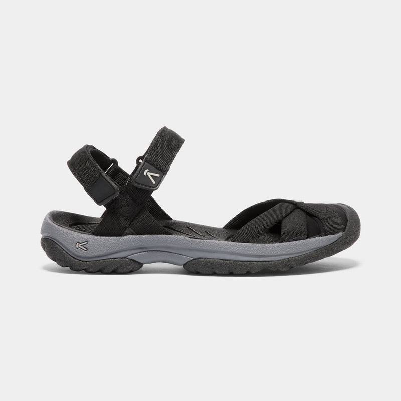 Keen Bali Strap Womens Sandals Black NZ (6190-LDNVM)